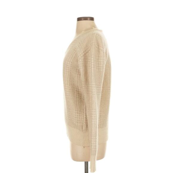 Men’s Vintage Polo Ralph Lauren Cashmere Sweater S Ivory Plaid 90s - Picture 4 of 10